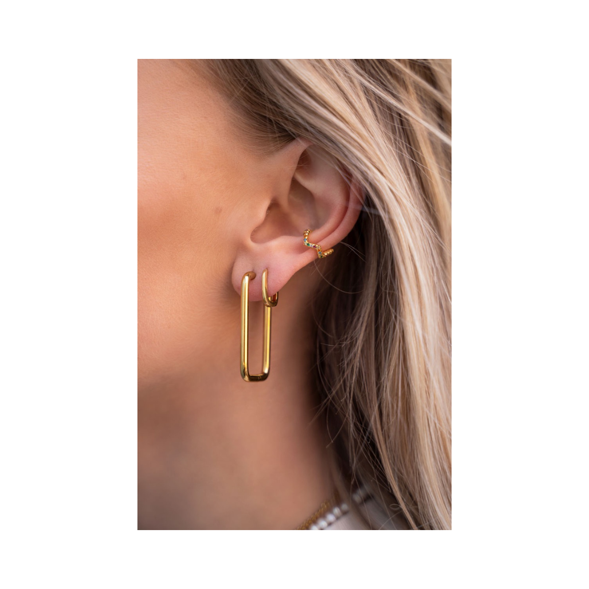 Oorbellen Ovaal Klein - 1200 Gold