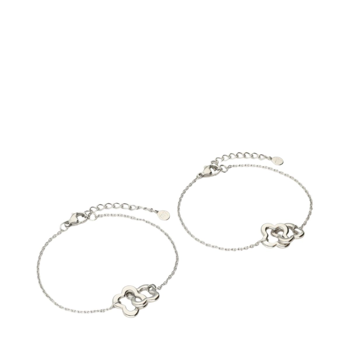 Bracelet set forever connected clover - Silver