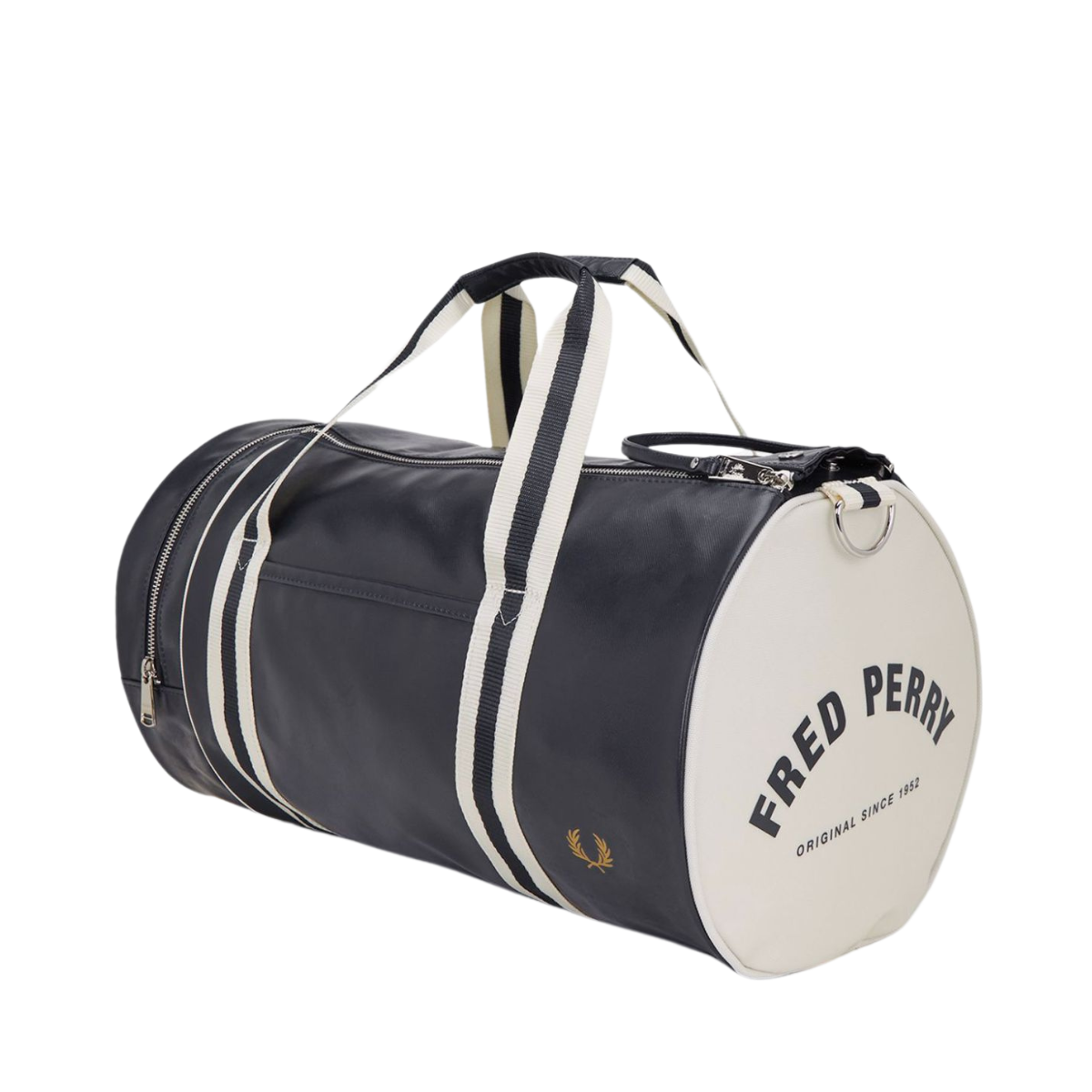 Classic Barrel Bag - Navy-Ecru