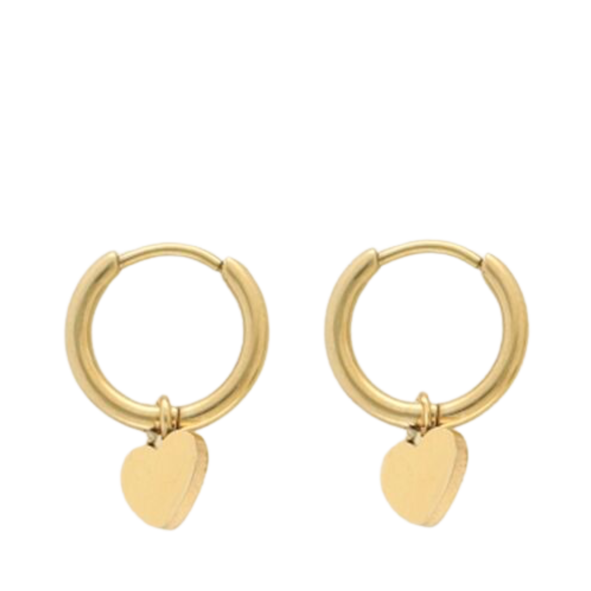 Earring With Heart - Gold