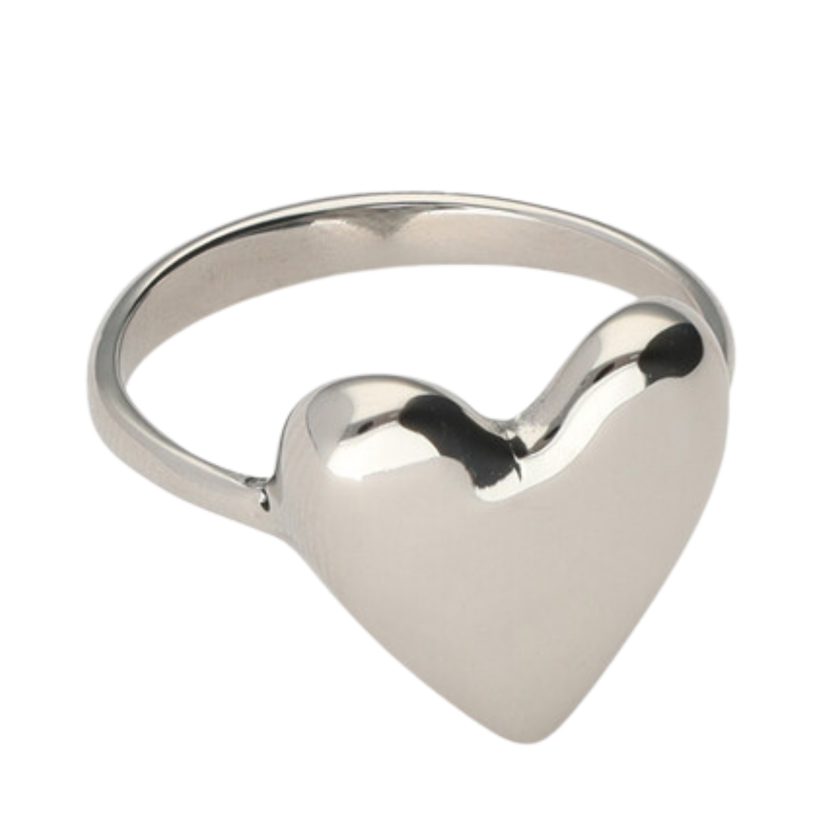 Ring Heart Os - Silver