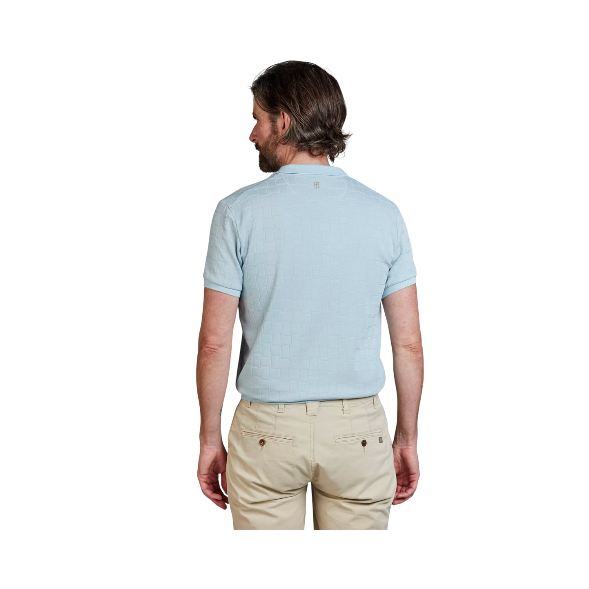 Structure Polo - Light blue