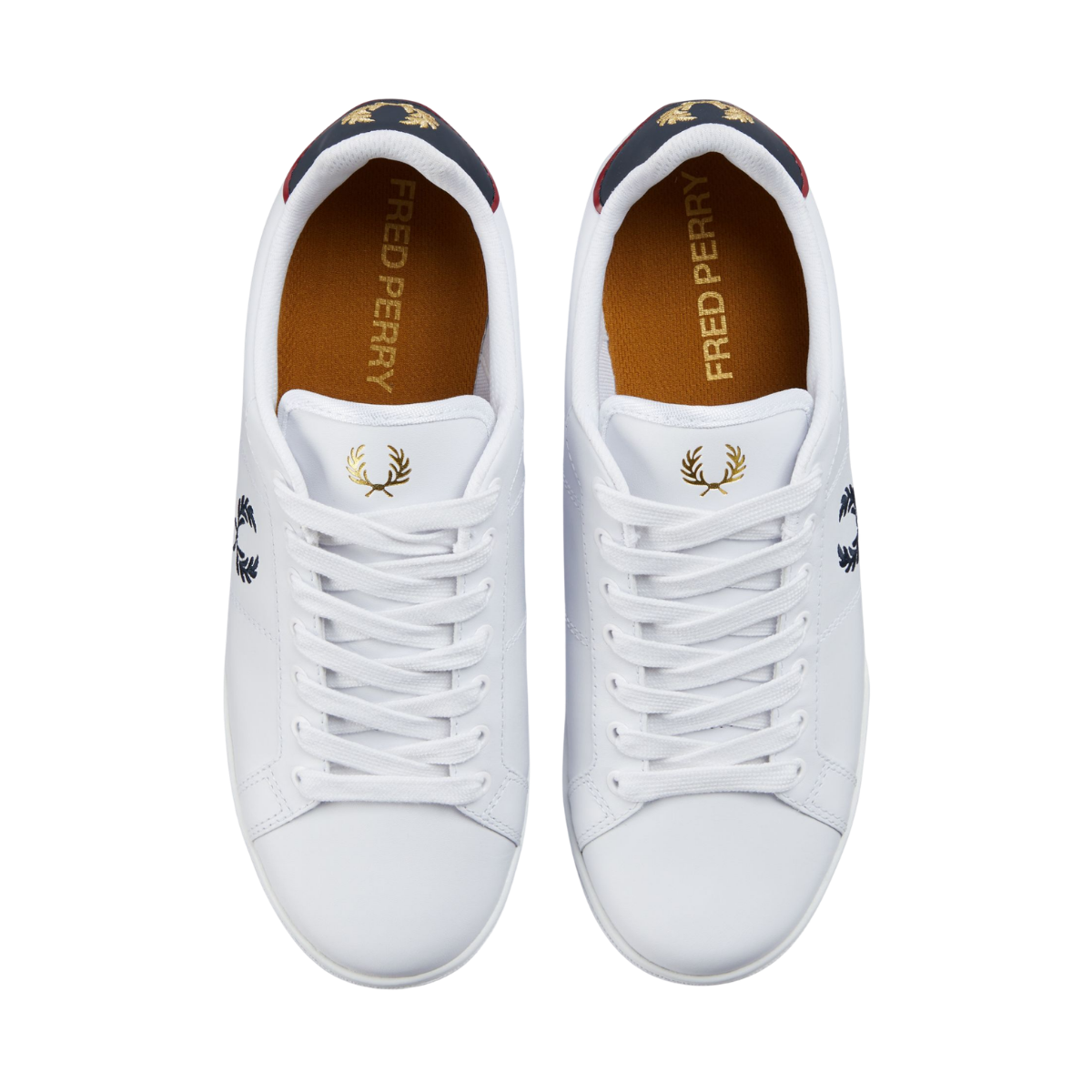 B722 Leather - White/Navy