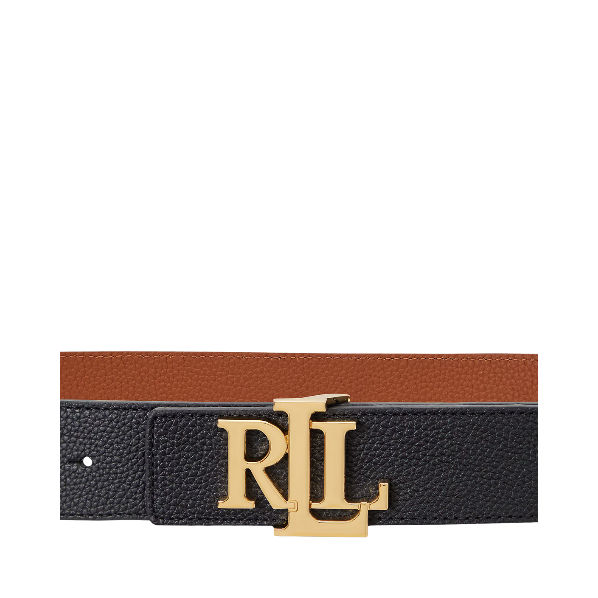 Reversed 40 Belt Wide - Black/Lauren Tan