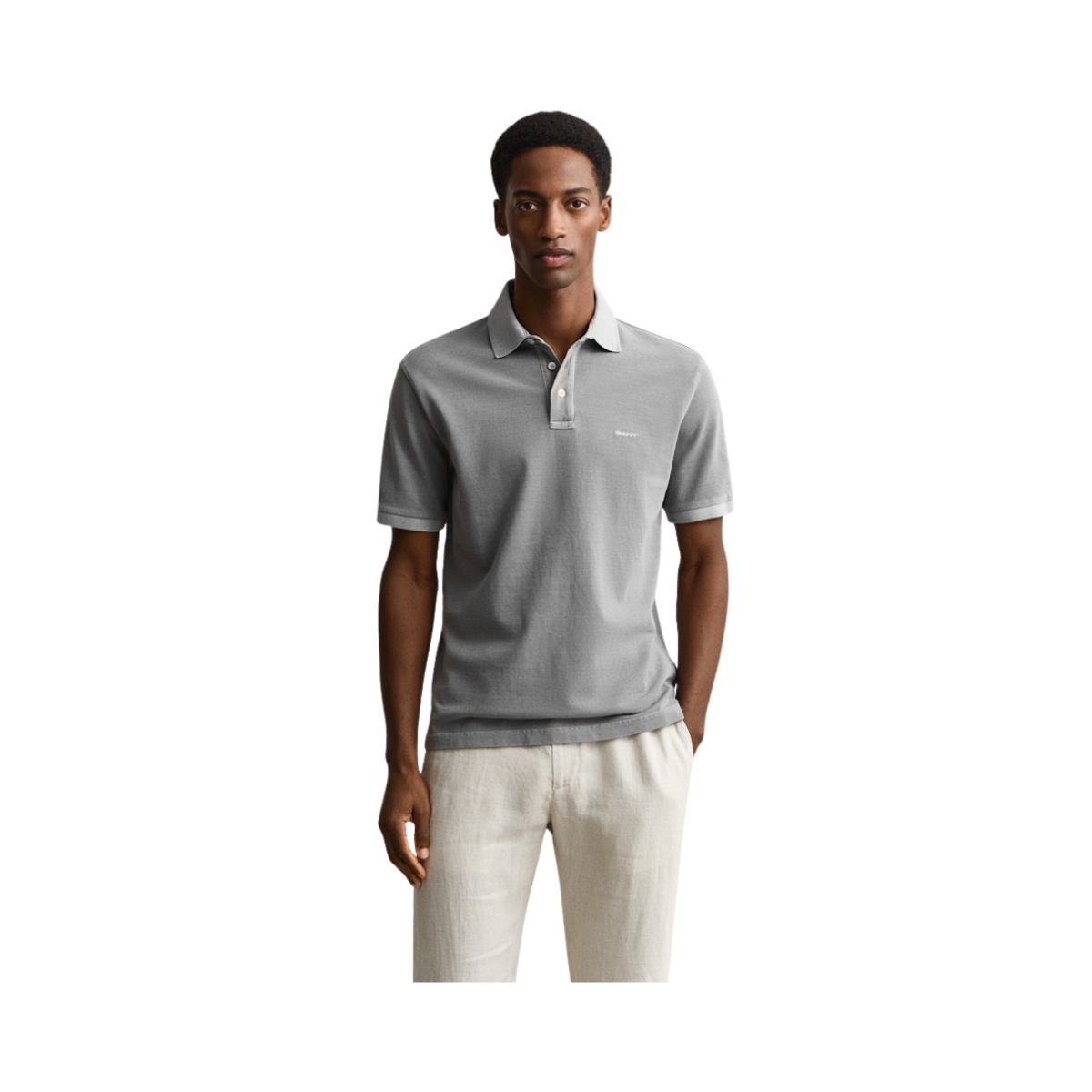 Sunfaded SS Polo - Ceramic Grey