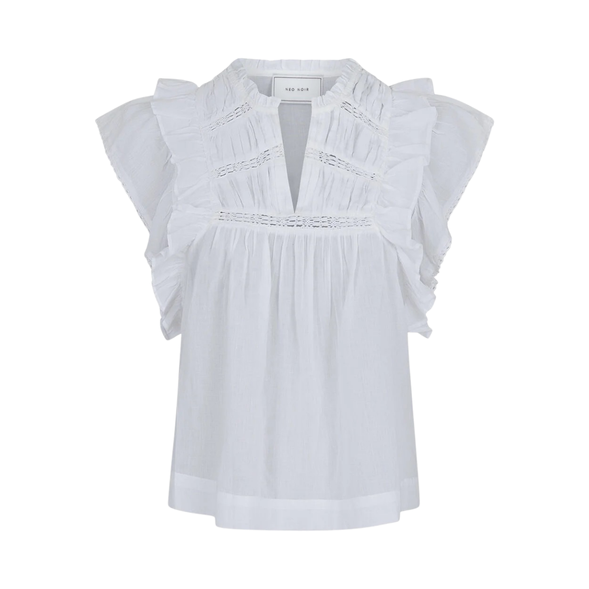 Jayla S Voile Top - White