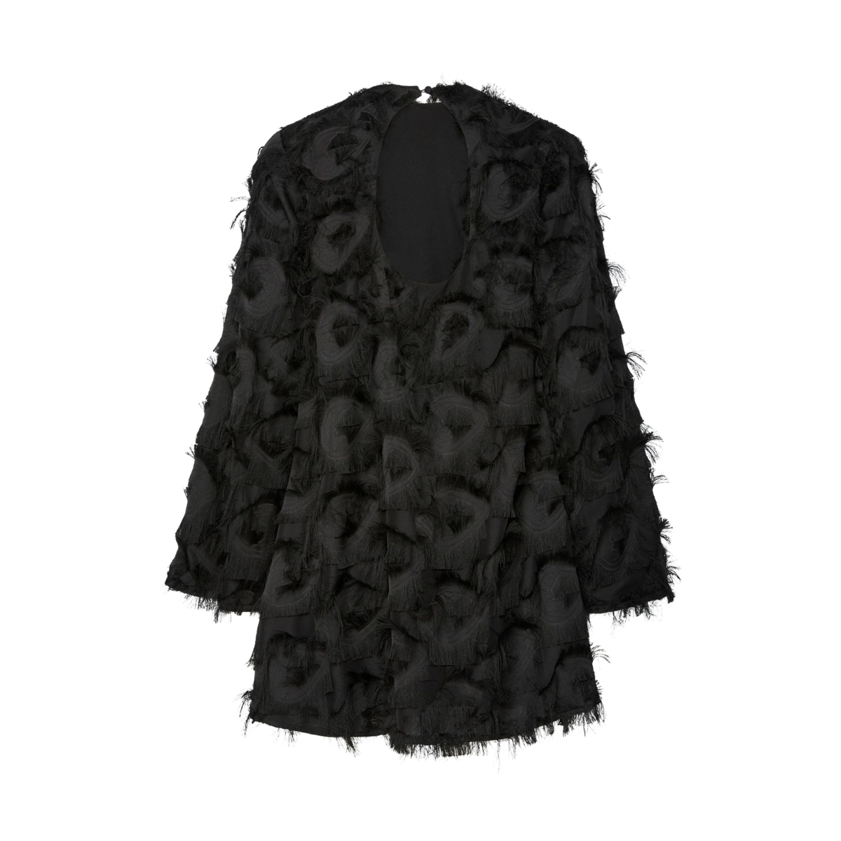 YASDIO LS SHORT DRESS - Black