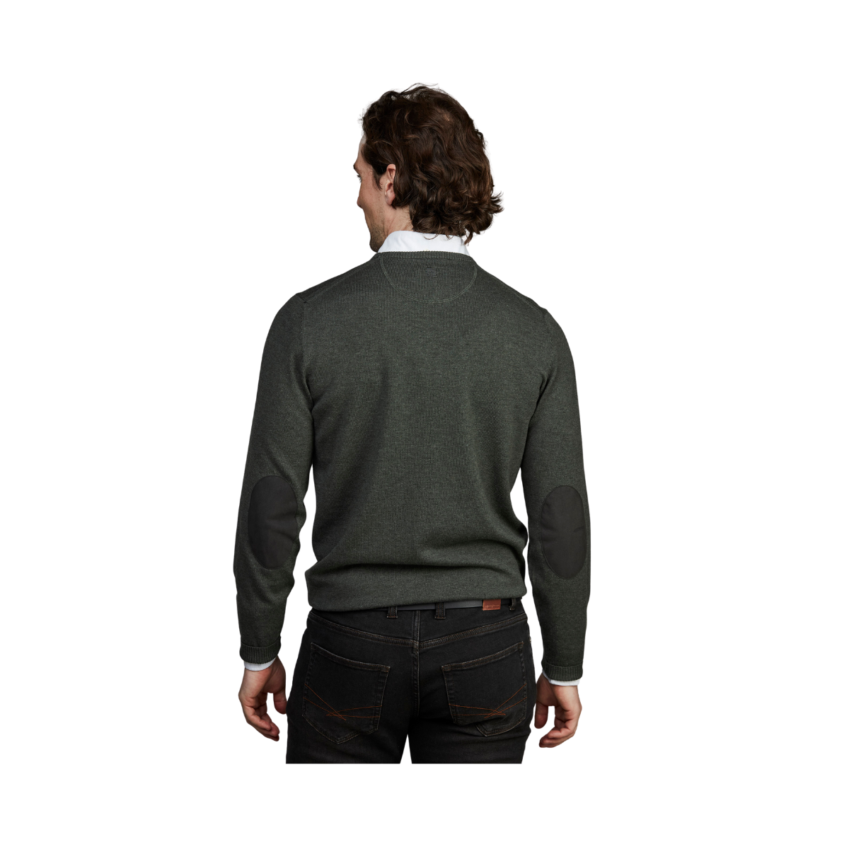 Crew Neck Sweater - Moss Green