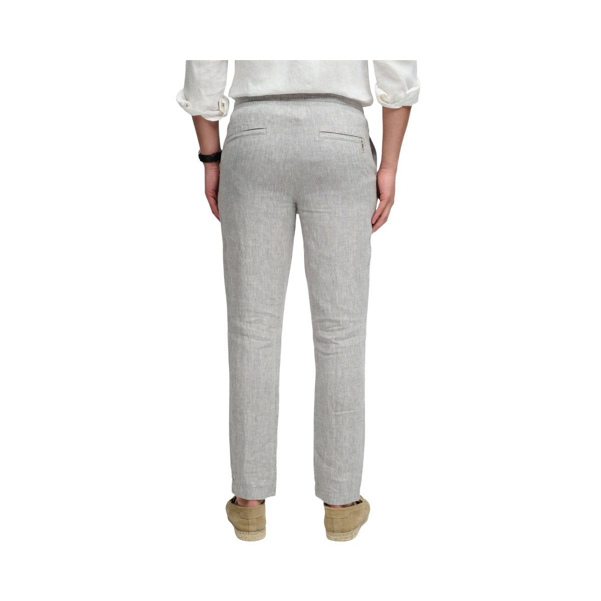 Merchant Linen Pant - Ash Grey Chambray