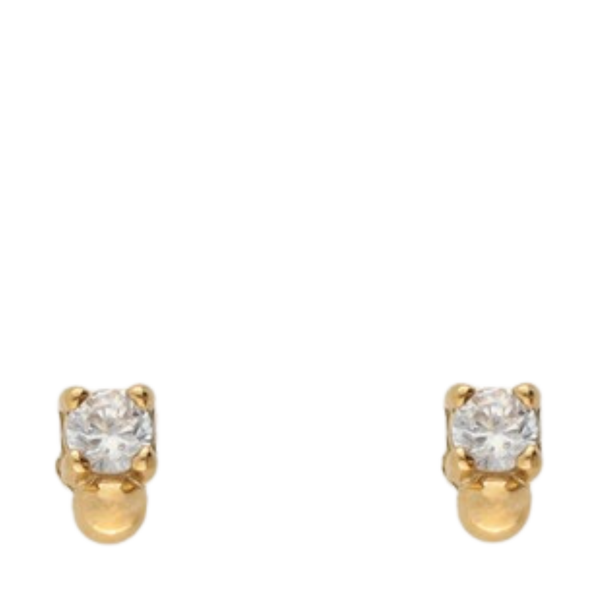 Earstud strass dot - 1200 Gold