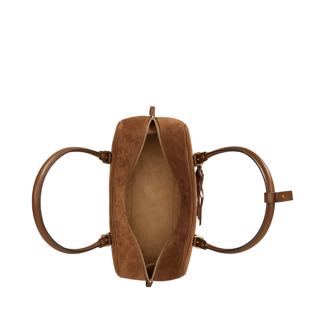 Marcy ZP Suede Satchel Large - Light Tobacco/Light Tobacco