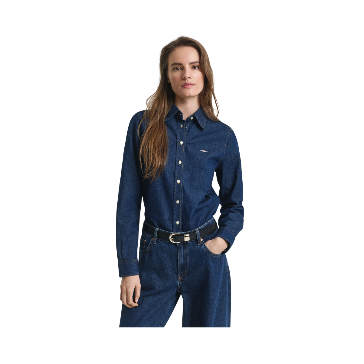 Reg Denim Shirt - Dark Blue