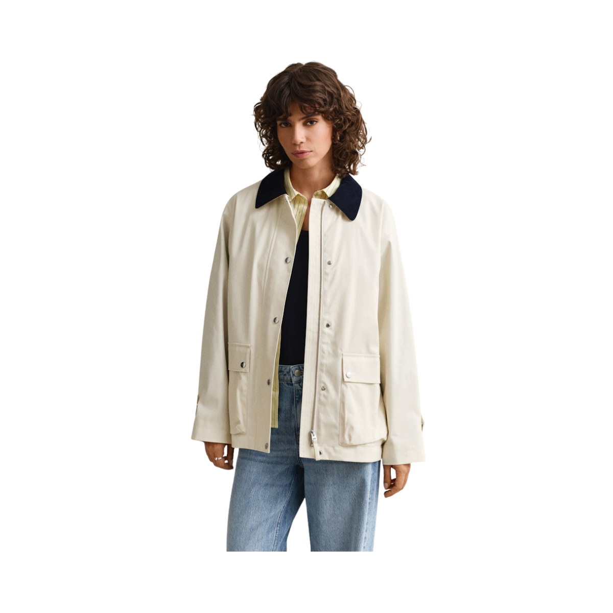 Cotton Spring Decker Jacket - 130 Cream
