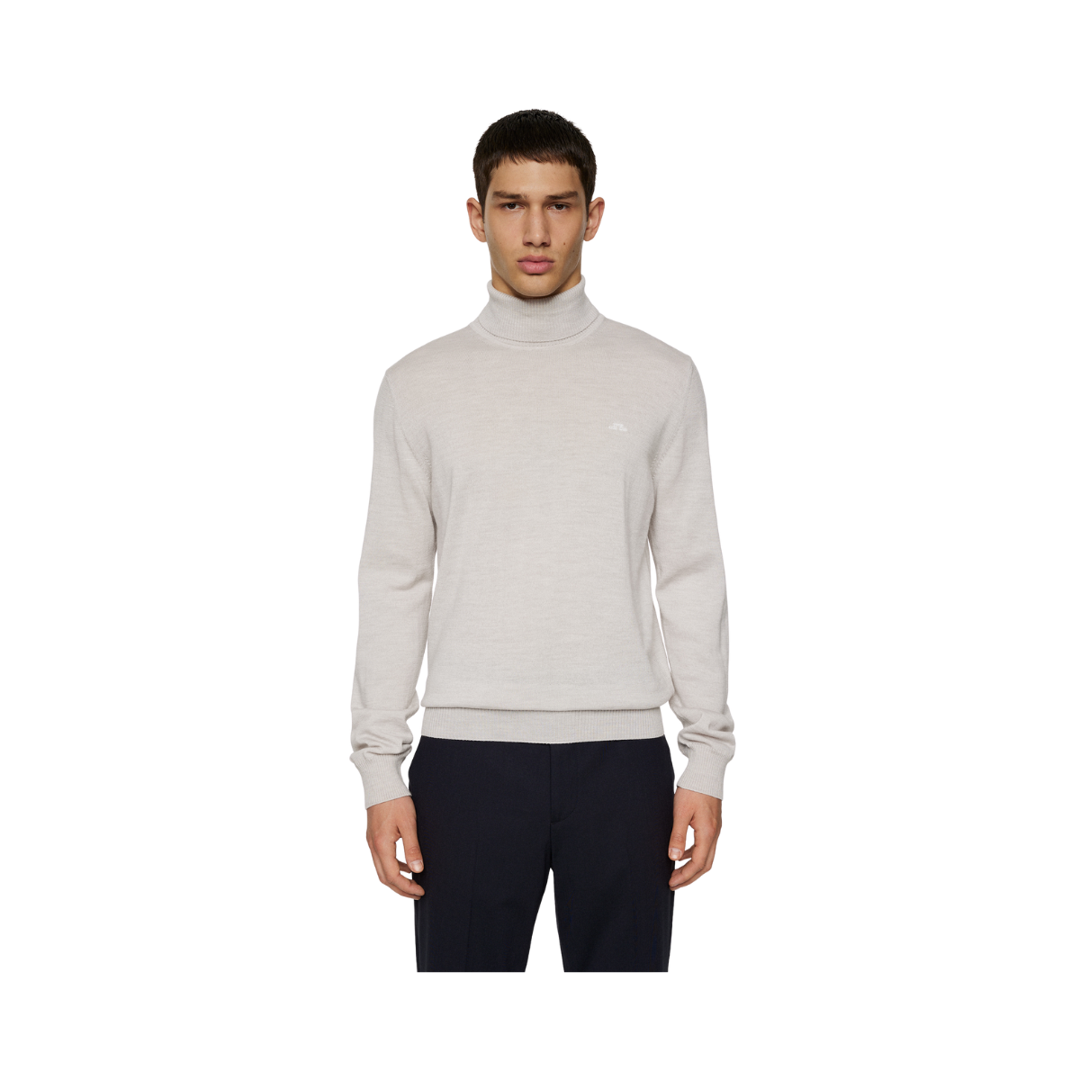 Kaden Merino Turtle Neck - Moonbeam Melange