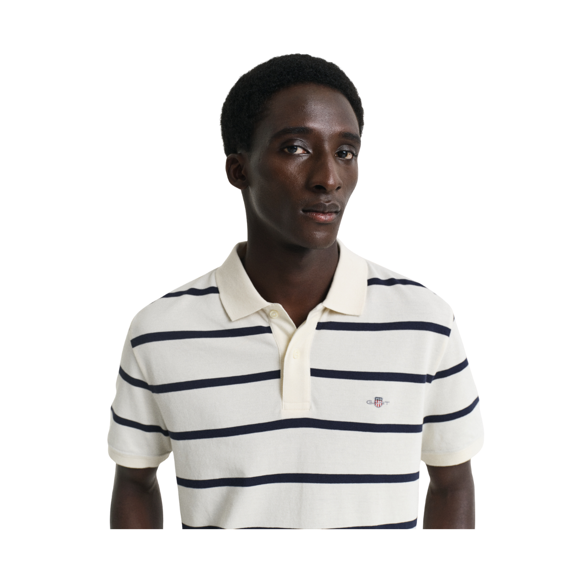 Striped Polo - 130 Cream