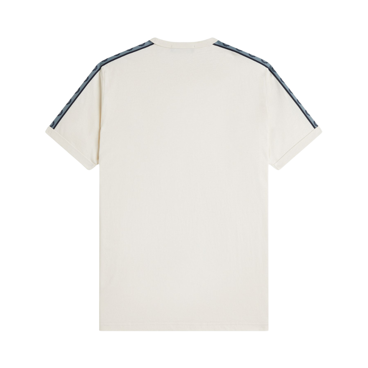 Contrast Tape Ringer Tee - Ecru/Navy