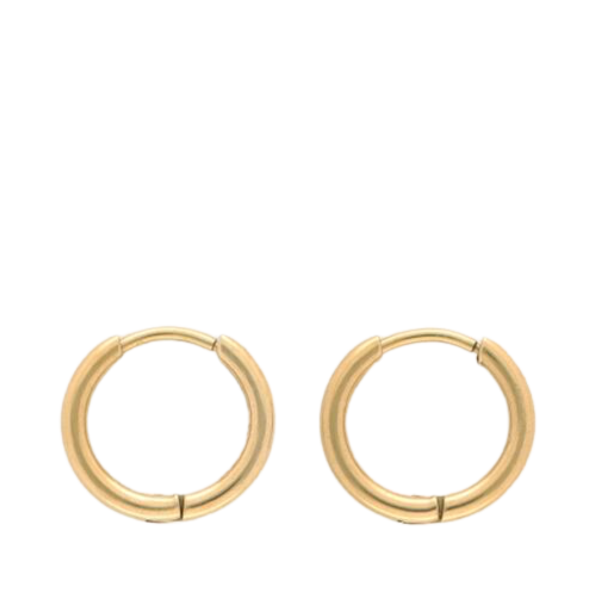 Earrings Basic - 0.9 Cm - Gold