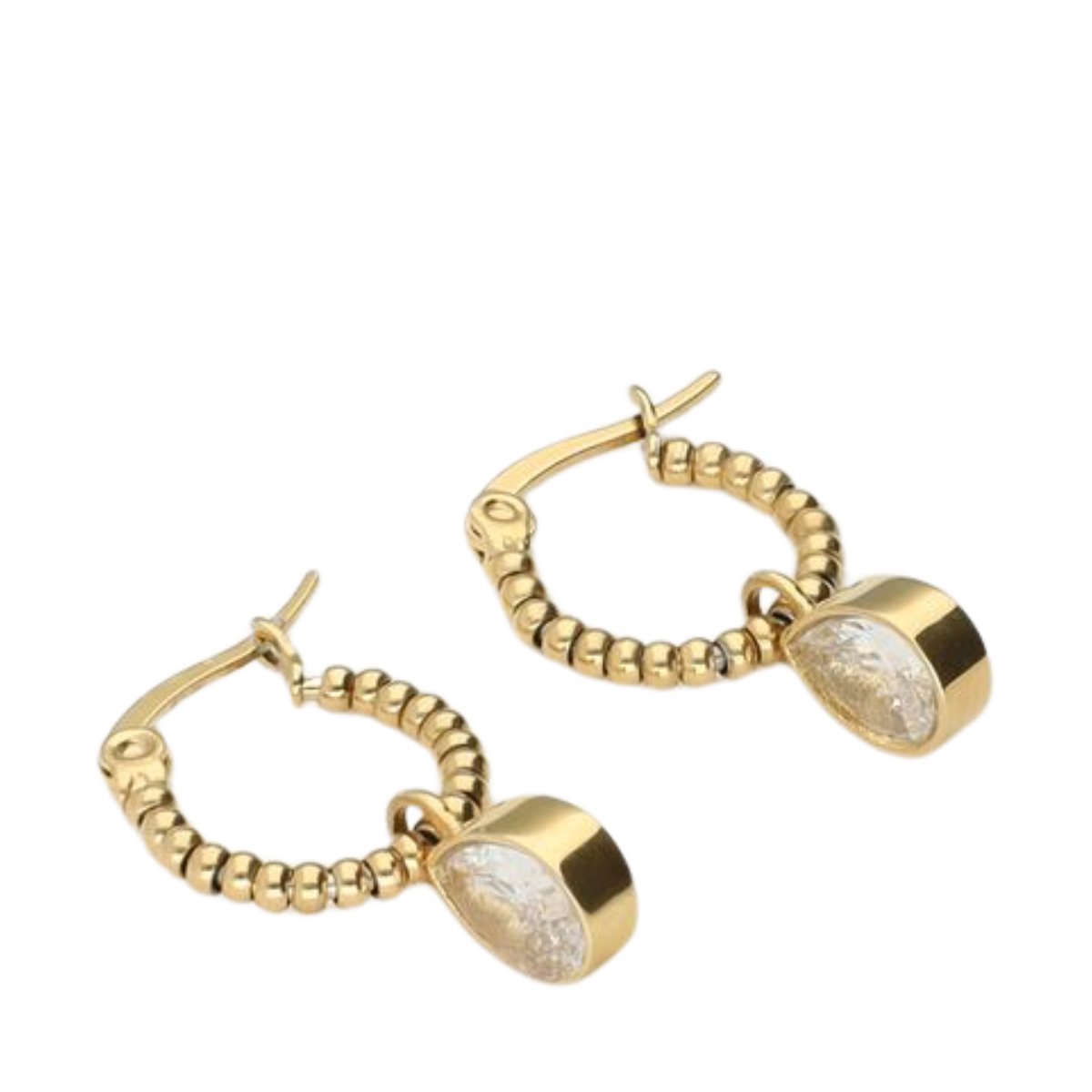 Earring Drop Stone - Gold