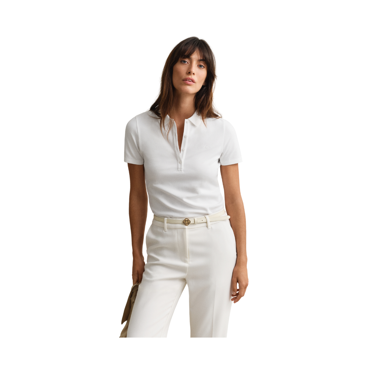 Slim Shield SS Pique Polo - 110 White