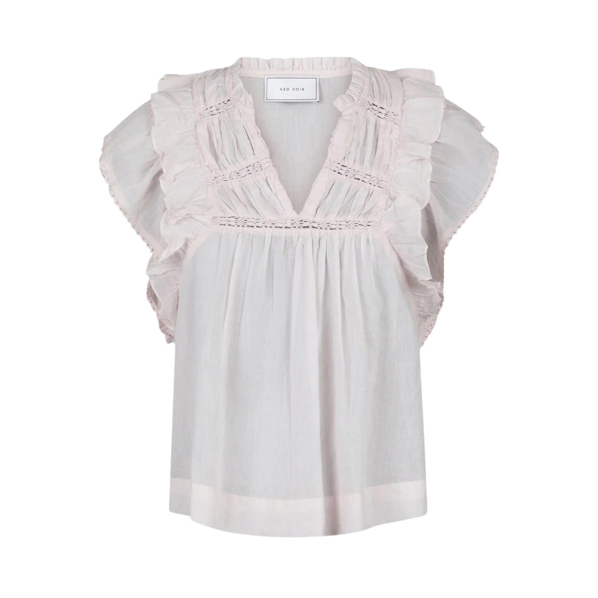 Jayla S Voile Top - Light pink