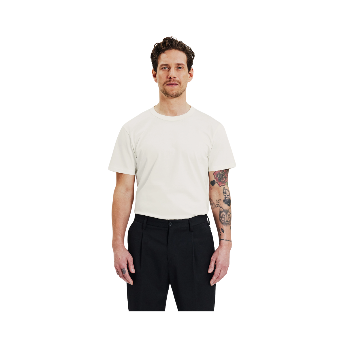 Crew-Neck Pima - Ivory