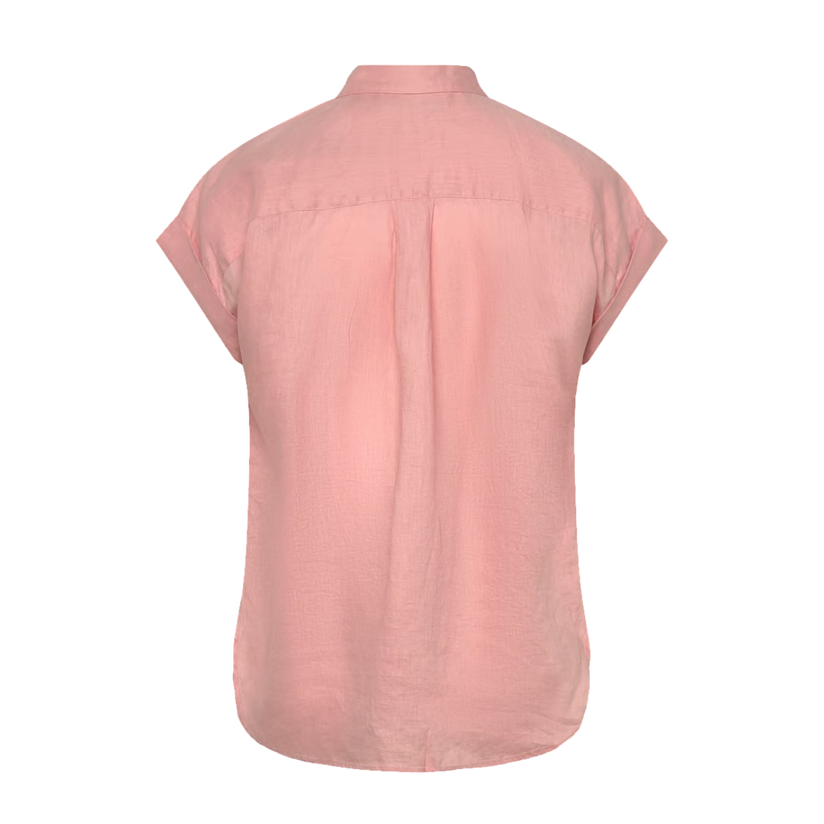 Broono SS Button Front Shirt - Pink