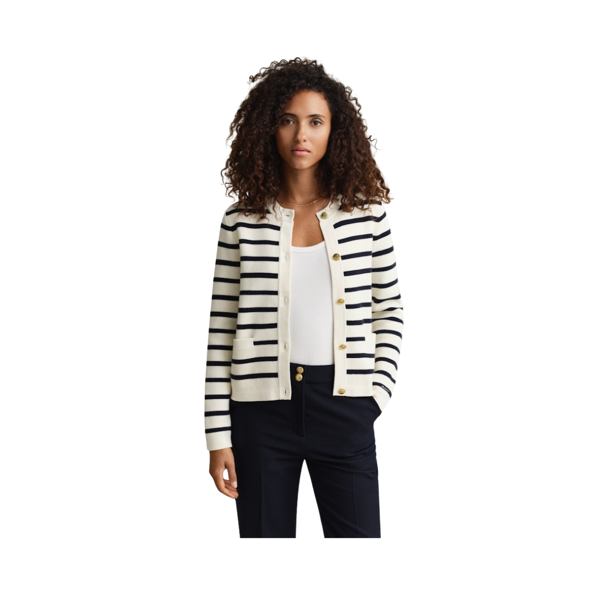 Cotton Knit Jacket - Cream