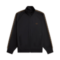 Contrast Tape Track Jacket - Black