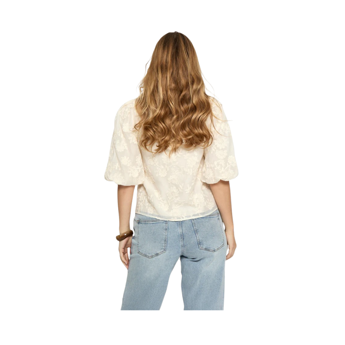 PCNomara Blouse - Whitecap Creme