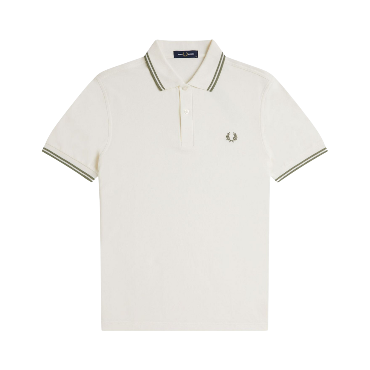 TWIN TIPPED FP SHIRT - Light Ecru/Olive Mint