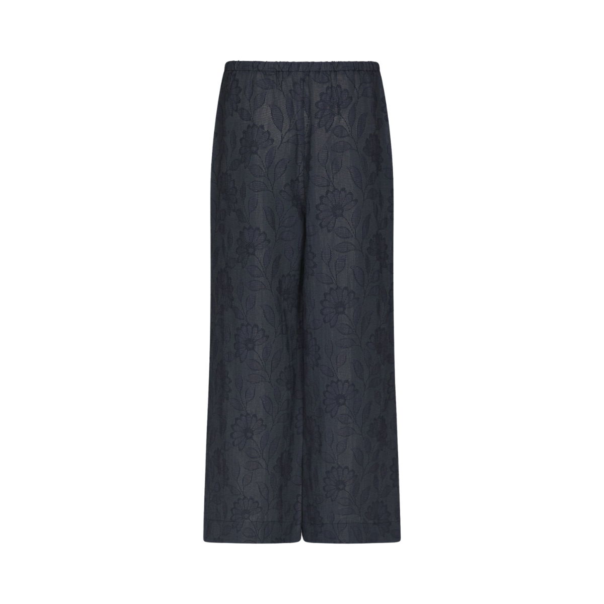 Heifa Flower Stripe Pants - Dark Blue