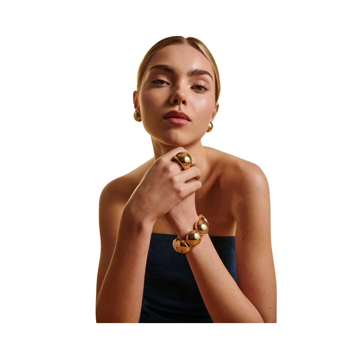 Big Elastic Bracelet - Gold