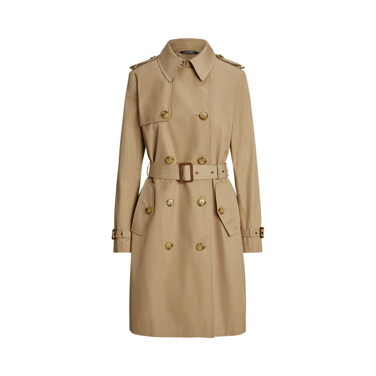 Belted Lined Coat - Birch Tan