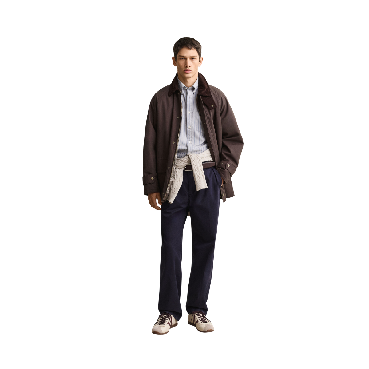 Reg Archive Oxford Stripe Shirt - Concrete Grey
