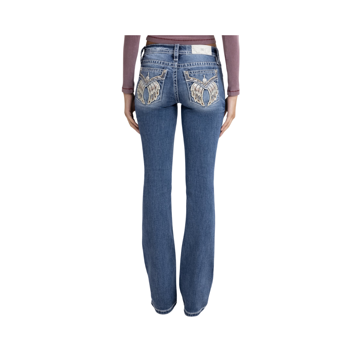 Charmeine Wings Bootcut Jeans - Medium Wash