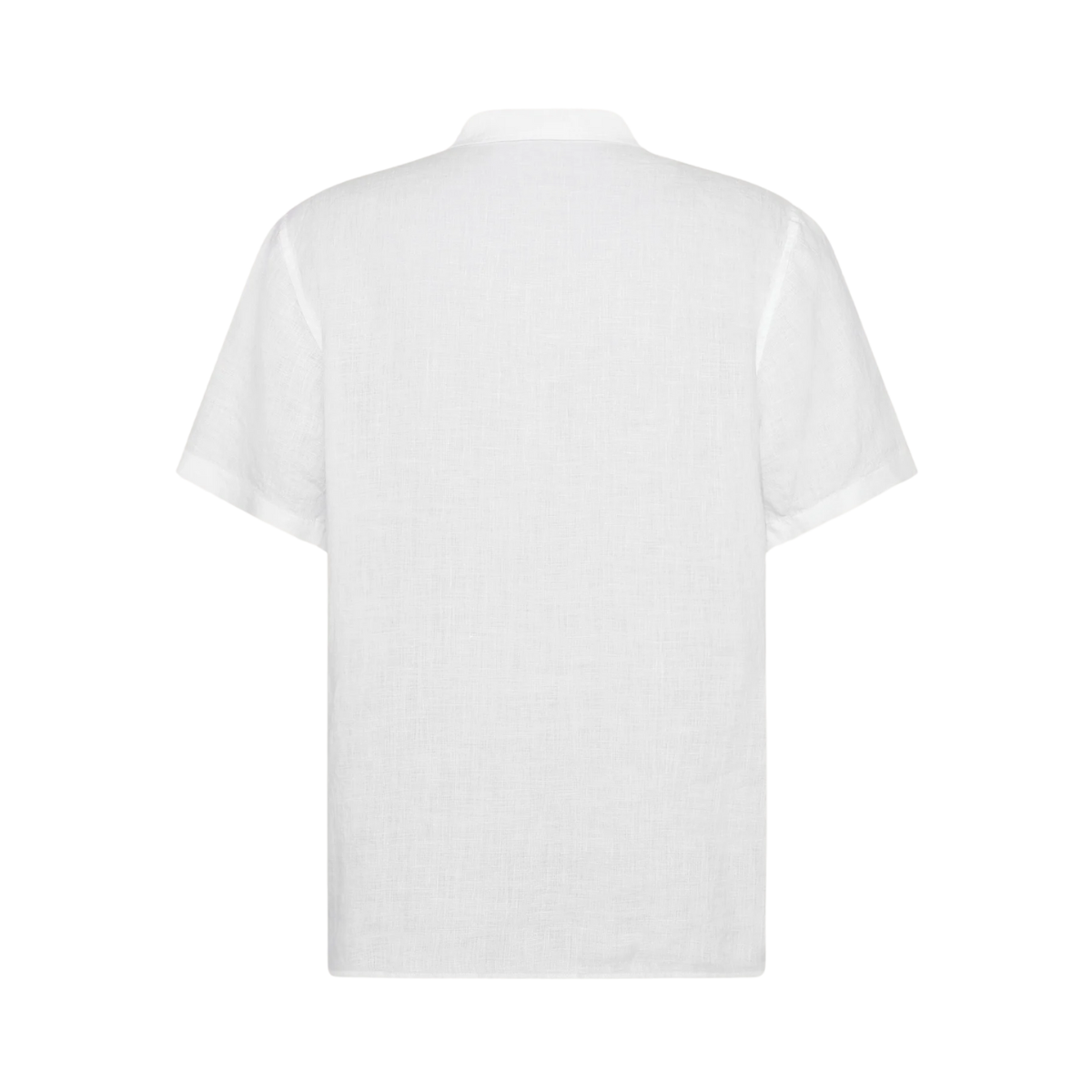 Box Short Sleeve Linen Shirt - Bright White