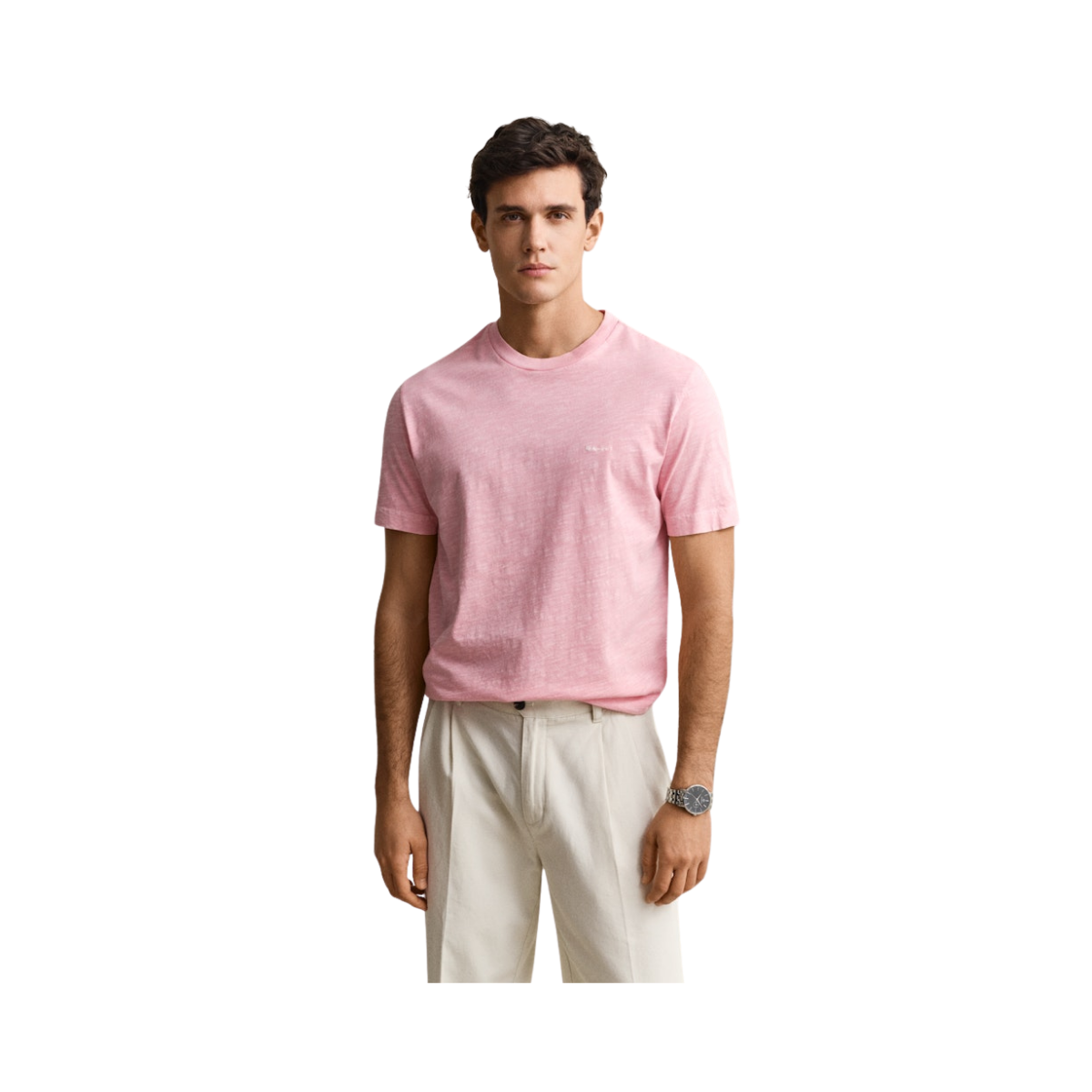 Washed Slub Tshirt - Washed Pink