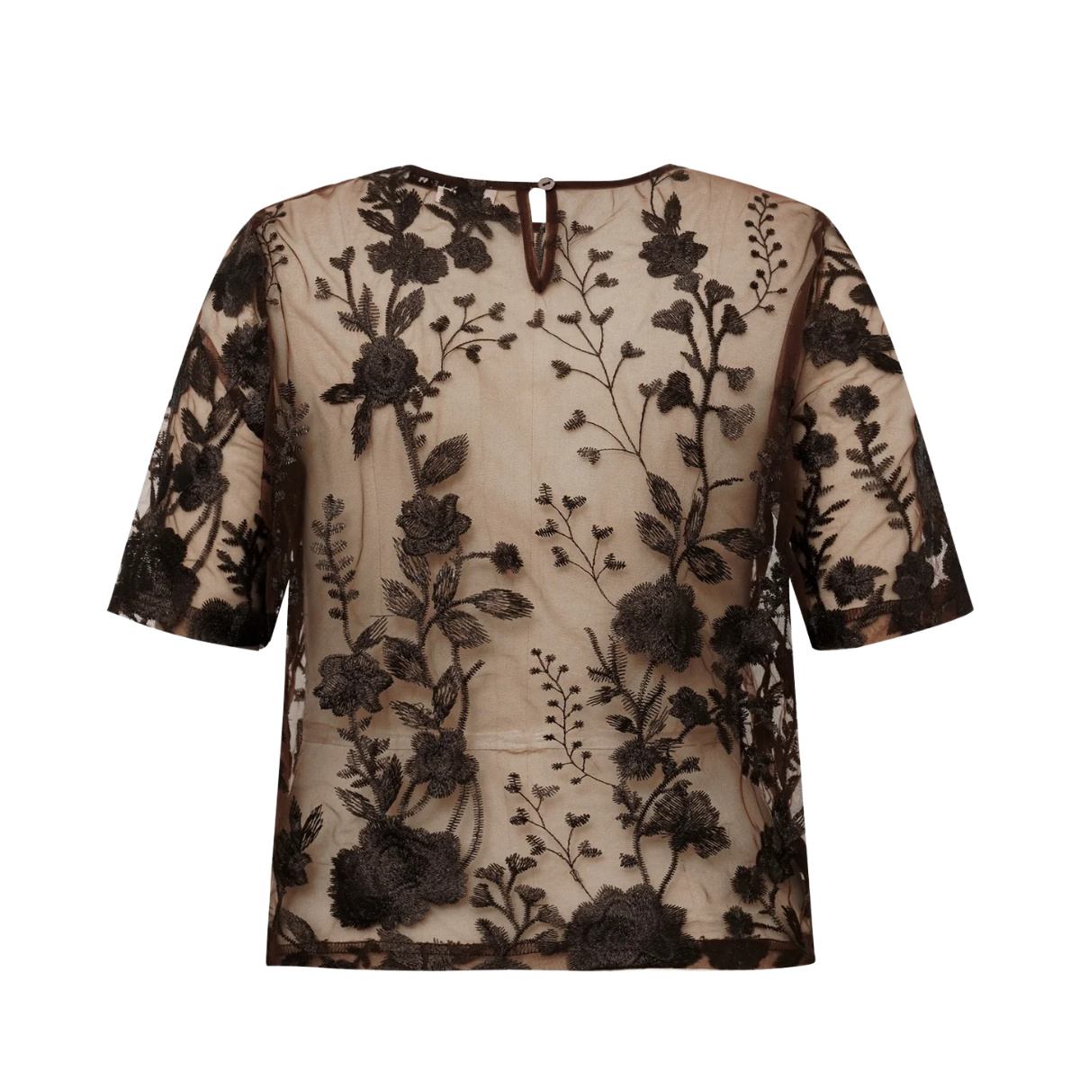 Fuschia Blouse - Dark Brown