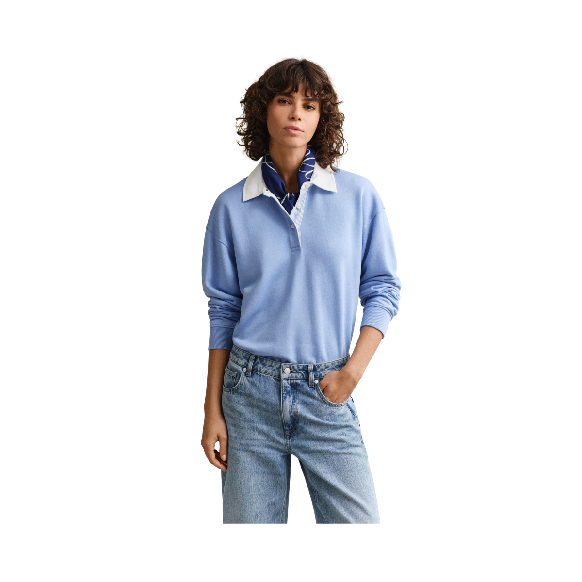 Rugger Sweatshirt - Hydrangea Blue