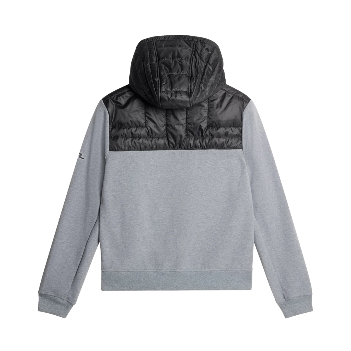 Seth Hybrid Zip Hood - Medium Grey Melange