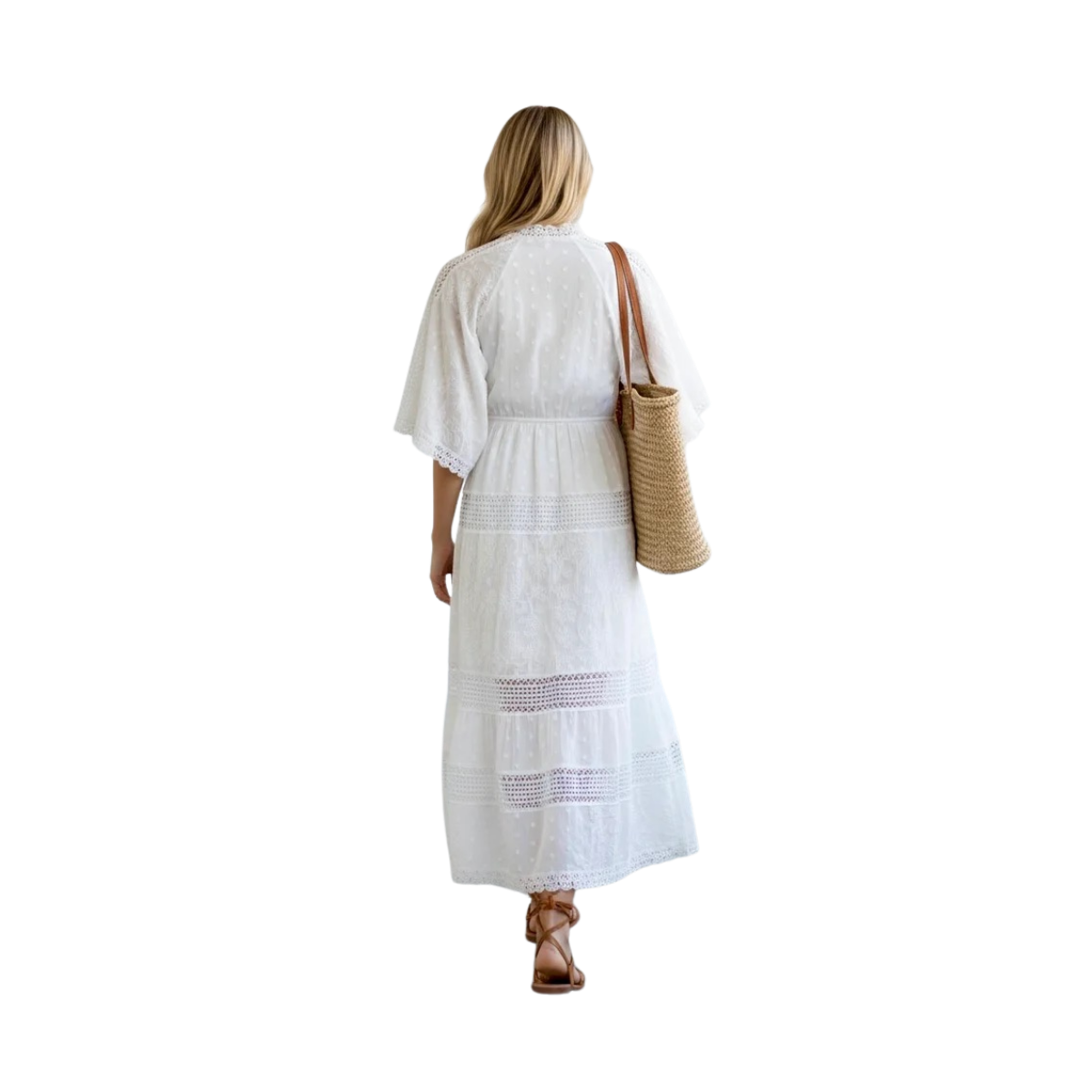 Villa Maxi Dress - White Mix