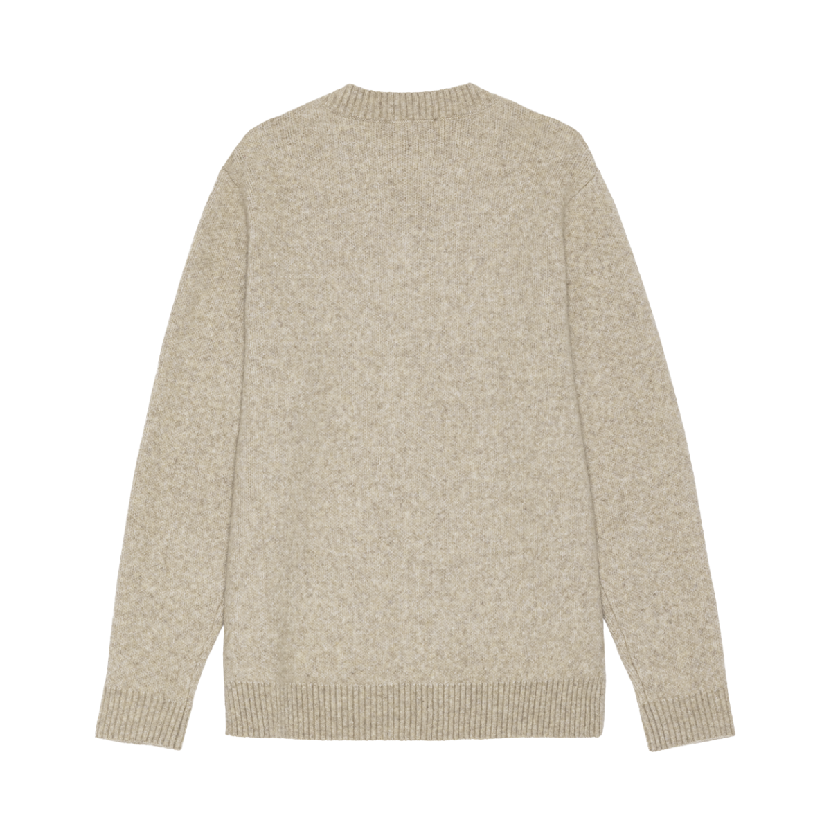 Melange V-Neck Knit - Light Sand Melange