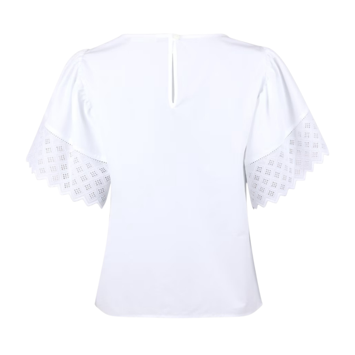Leona Blouse Wide Sleeve - White