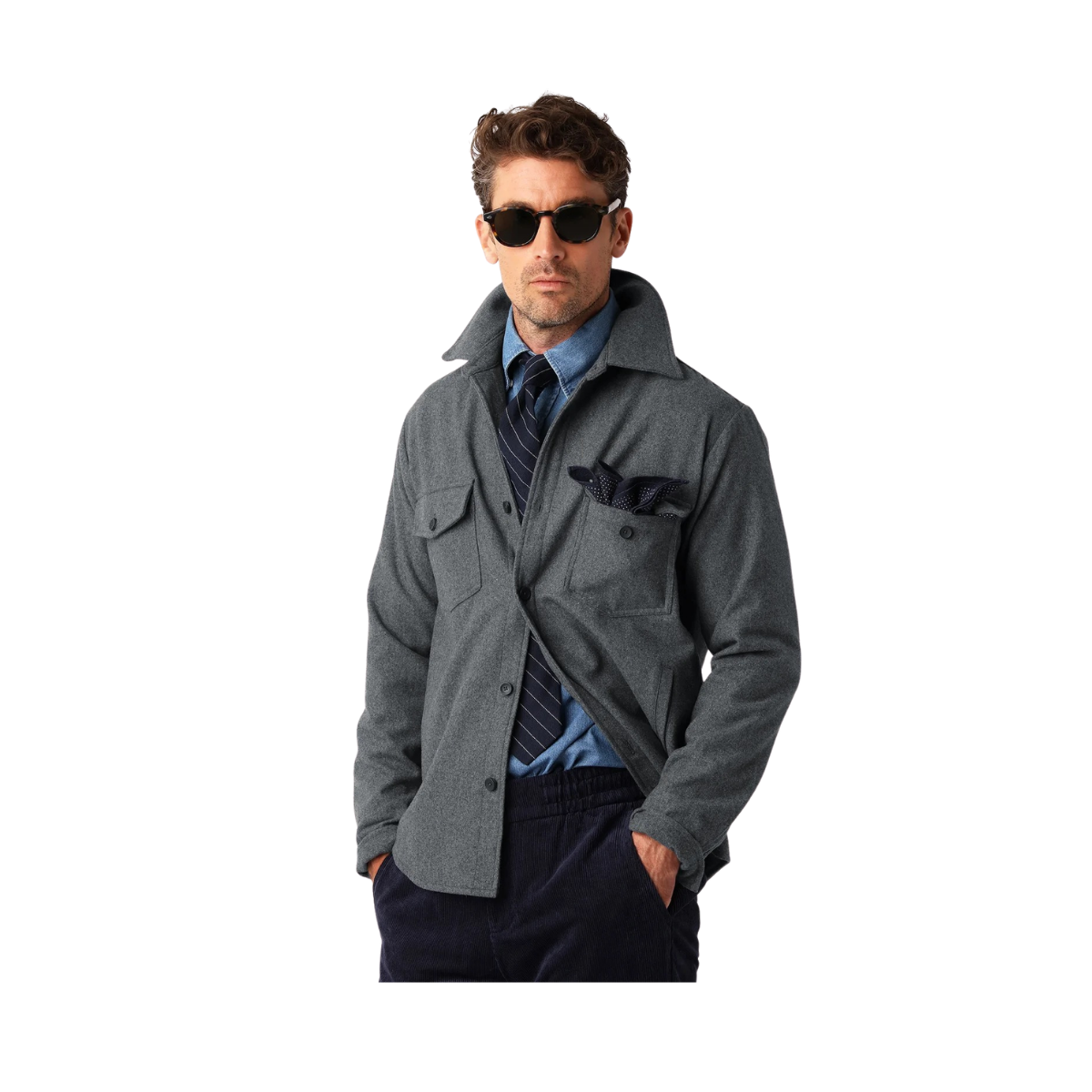 Woven Overshirt - Antracite