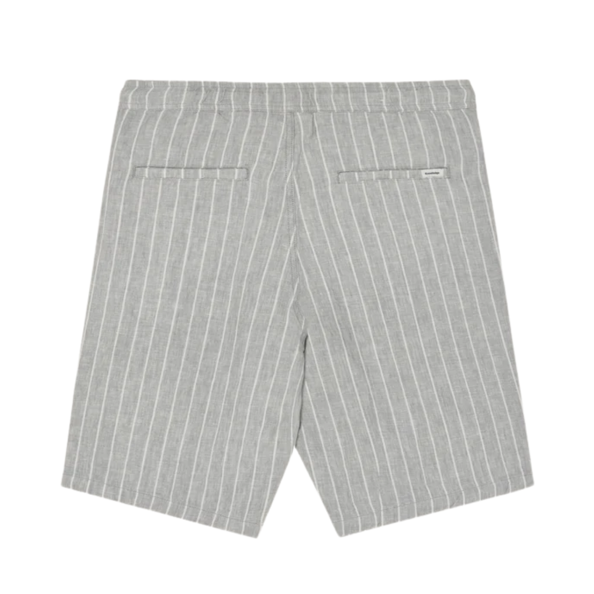 Fig Linen Stripe Shorts - Grey Stripe