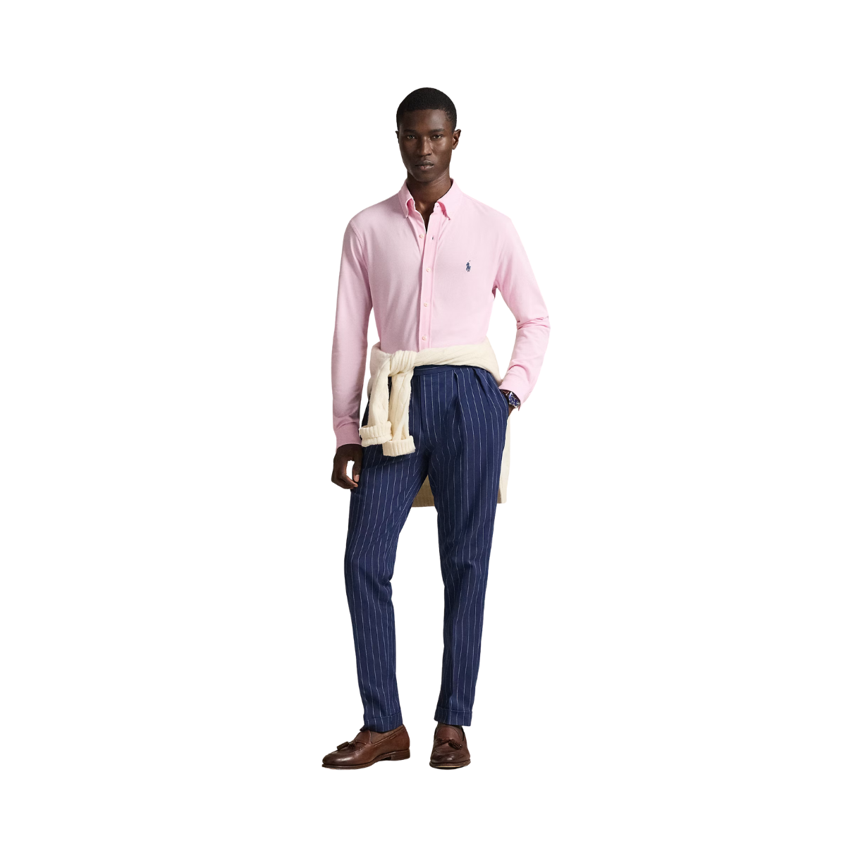 Featherweight Mesh Oxford Shirt - Carmel Pink