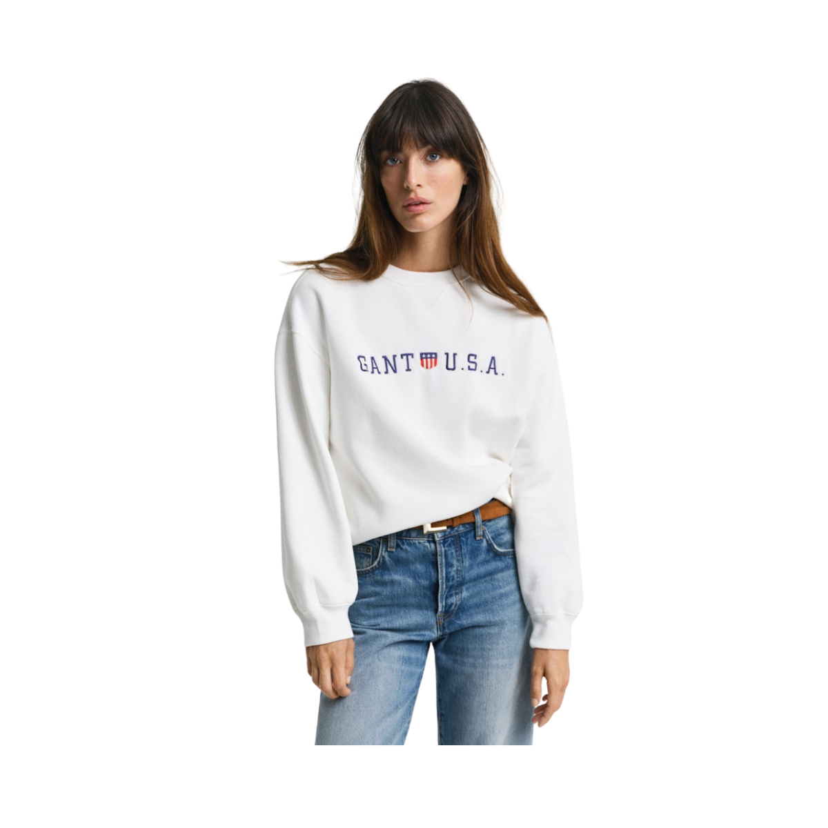 SHIELD USA C-NECK SWEAT - EGGSHELL