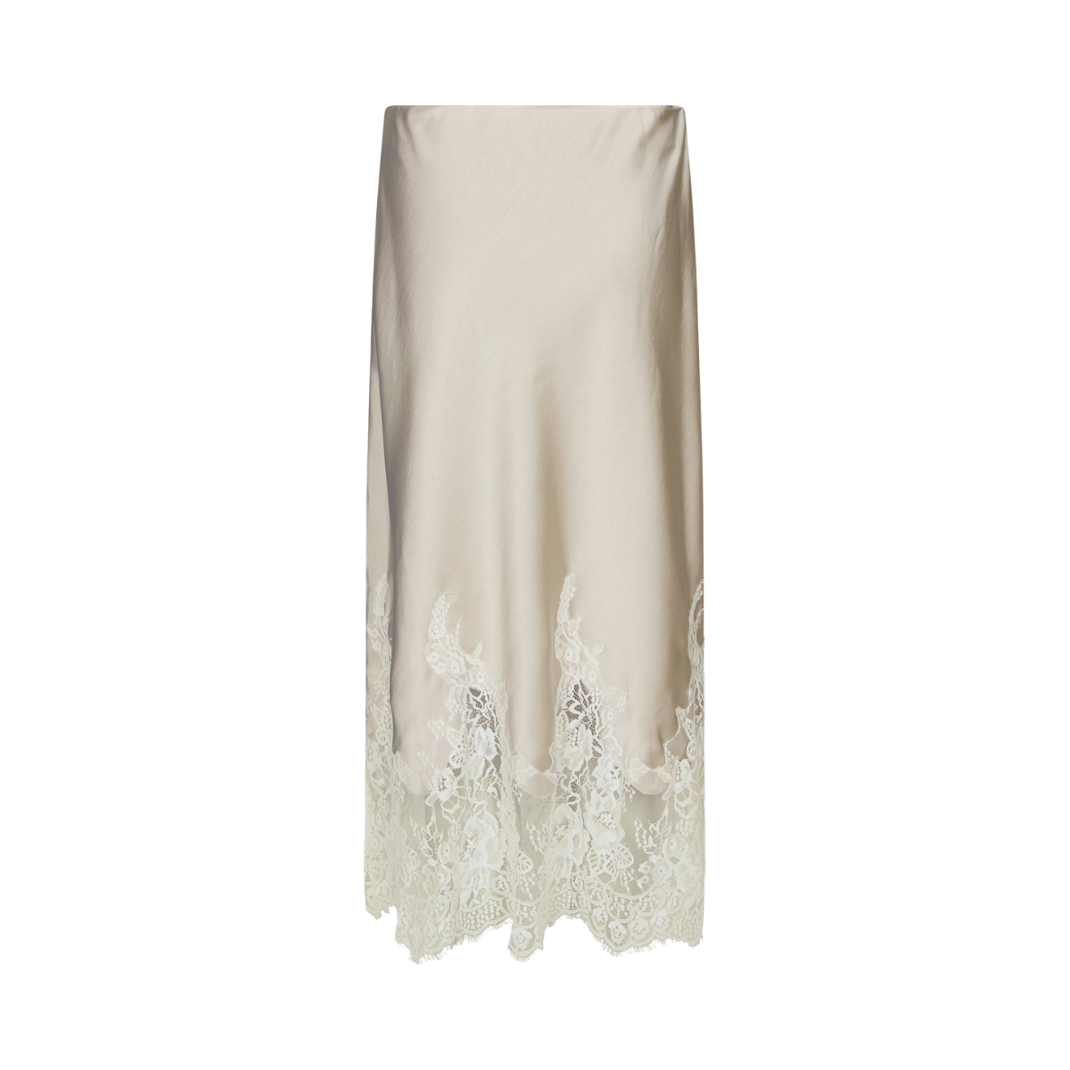 Yelina Heavy Sateen Skirt - Champagne