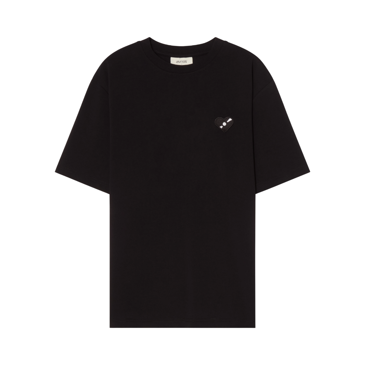 Berkeley Tee Heart Patch - Black
