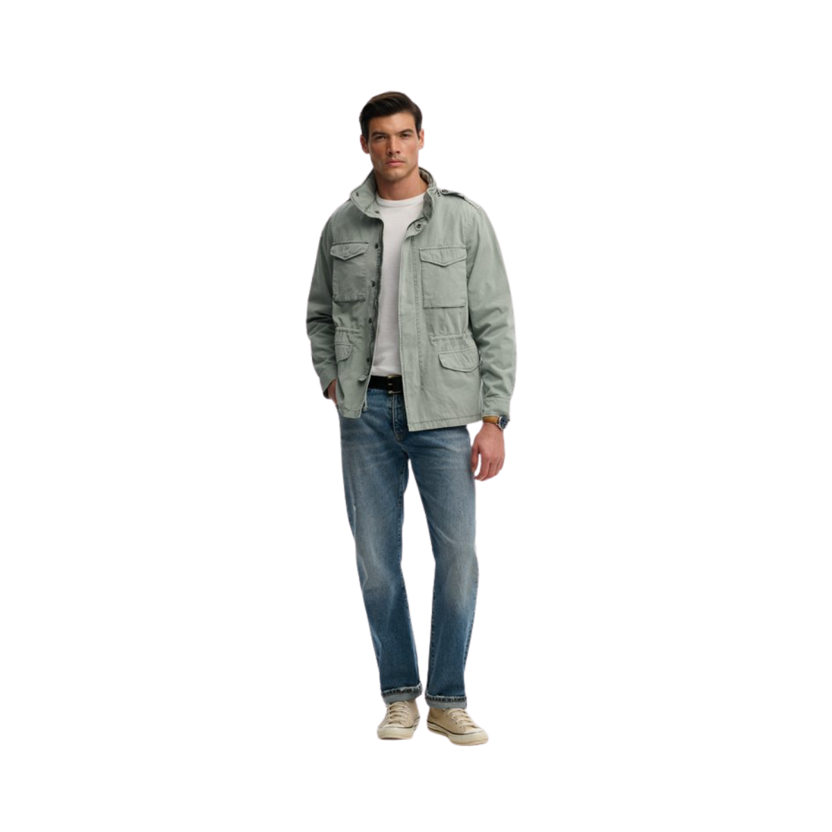 Cotton M65 Jacket - Washed Sage
